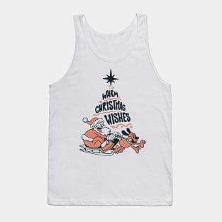 Santa Christmas Wish Warm for Man, Woman Who Love Christmas Lover Family Gift Tank Top